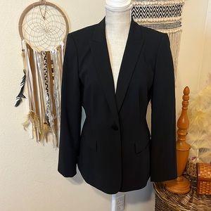 Black Women’s Stretch Blazer by Calvin Klein / Size 8 / Black Women’s Blazer